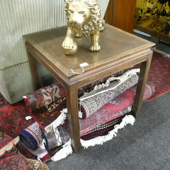 ORIENTAL SIDE TABLE - DISTRESSED - 500MM SQ