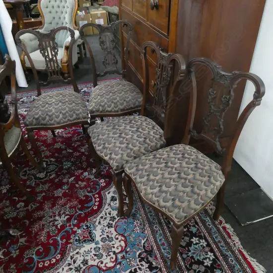 4 VICTORIAN CHAIRS
