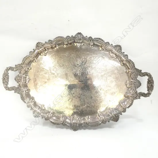 LG HEAVY SILVER PLATE TRAY - 735 X 490MM... 