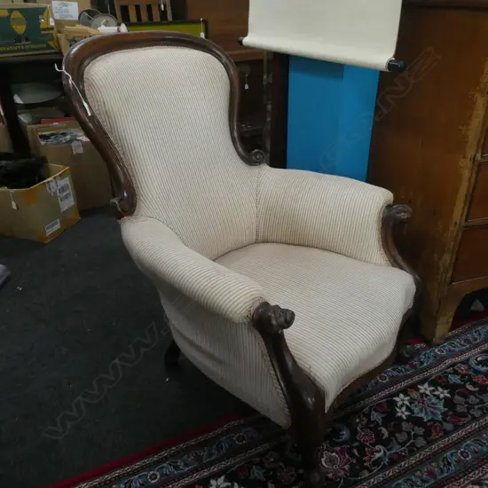 VICTORIAN GRANDMOTHER CHAIR...