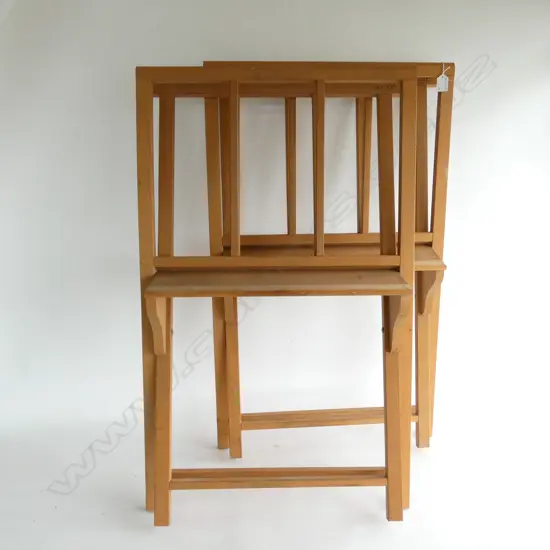 TWO MABEF BROWSER BEECH ART STANDS...