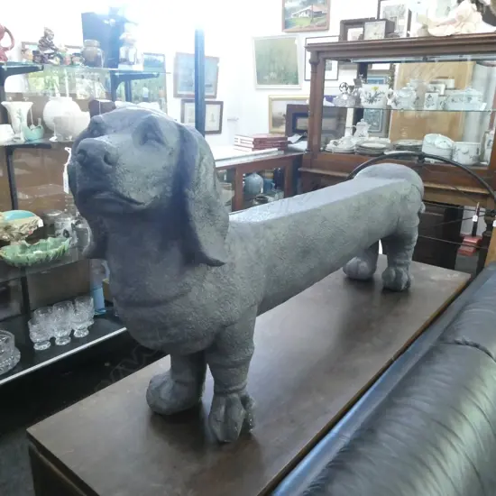 SAUSAGE DOG GARDEN BENCH L.1400mm