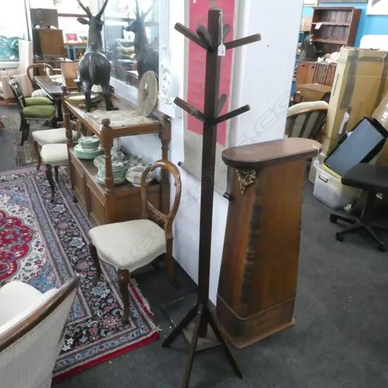 OLD WOODEN COAT STAND - H. 1700