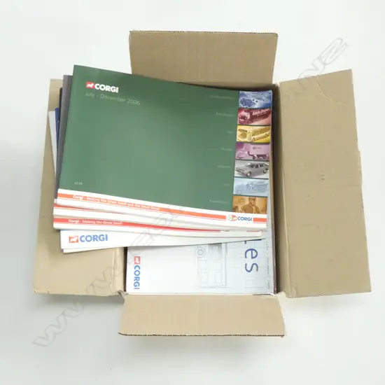 LOT ASST GORGI CAR CATALOGUES