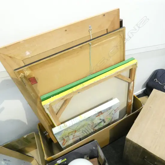 BOX LOT ASST. CONTEMPORARY ARTWORKS ETC
