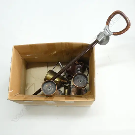 LOT PAXETTE CAMERA/COPPER/ BRASS/+ SHOOTING STICK