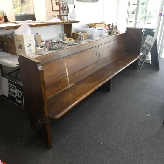 CHURCH PEW EX ST. MATTHEWS CHURCH 2990 x 520 x 900mm