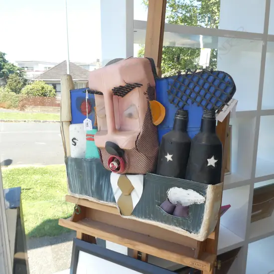 SCULPTURE ‘ CORPORATE ART’ by SIMON SHEPHERD 1993, 680mm x 480mm x 140mm