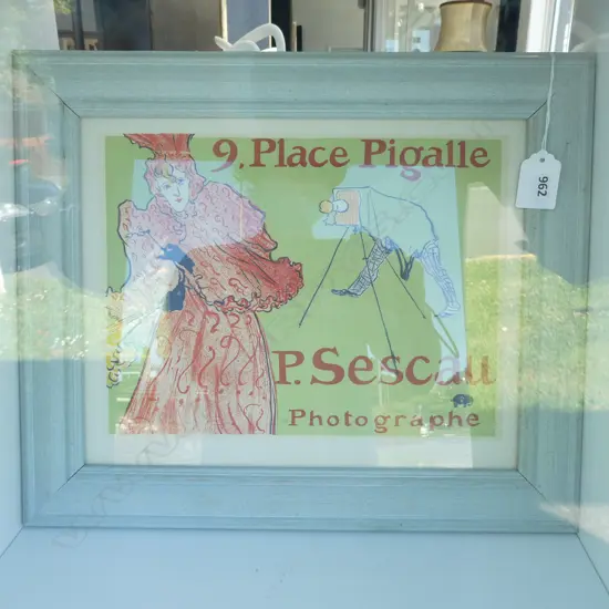 TOULOUSE LAUTREC LITHOGRAPH 'P. SESCAU PHOTOGRAPHE' 195x255mm