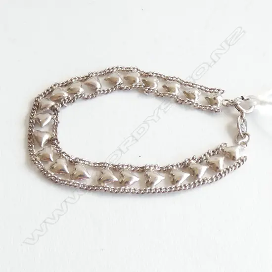 925 SILVER HEART BRACELET 
