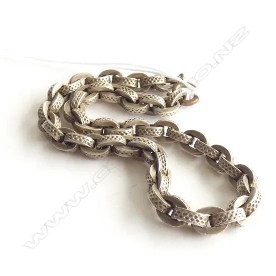 VINTAGE SILVER CIRCULAR LINK BRACELET