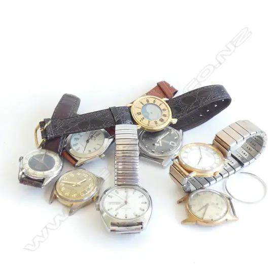 BAG OLD WATCHES - SOME WITHOUT STRAPS 