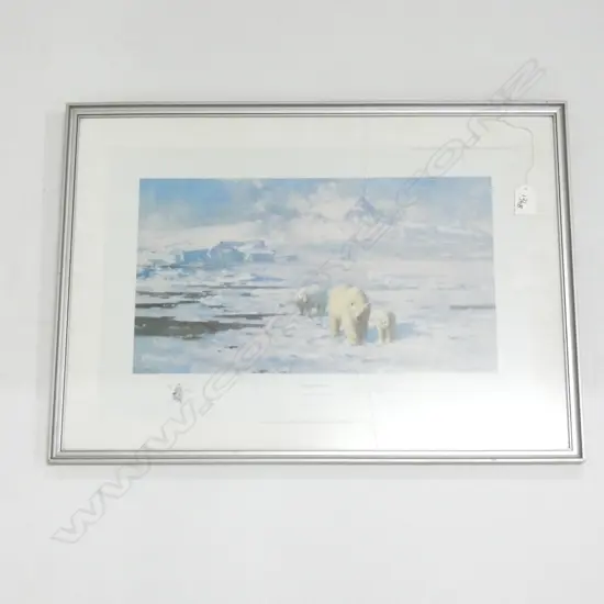 DAVID SHEPPERD LTD ED SIGNED PRINT 'ICE WILDERNESS'..