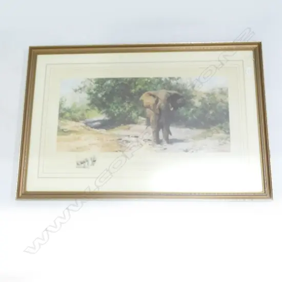 DAVID SHEPPERD(1931-2017) LTD ED SIGNED PRINT TEMBO MZEE'