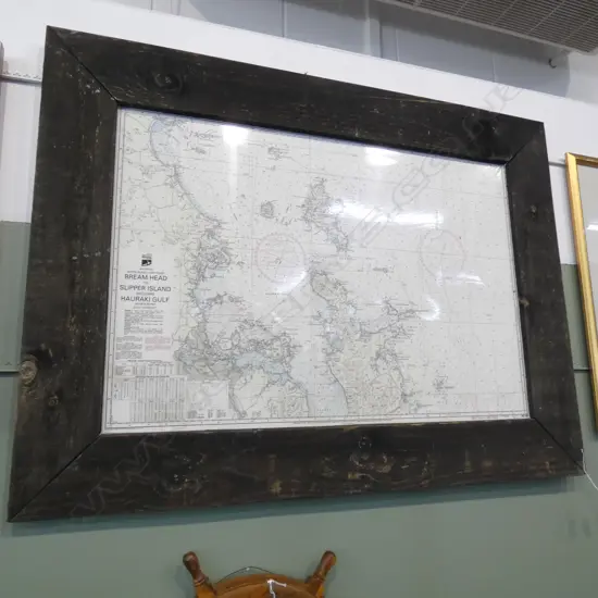 HAURAKI GULF NAUTICAL CHART 685x1010mm