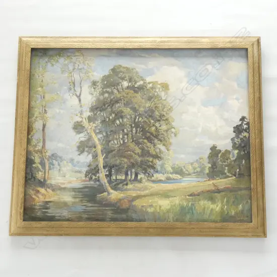 JOHN WILSON OIL LANDSCAPE GILT FRAME...a/f