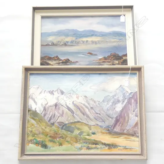 PR OIL PAINTINGS 'SUNLIGHT ON PENCARROW BY ES MCCUTCHEON & GUSTAV COHN SCENE '66  440 X 345MM