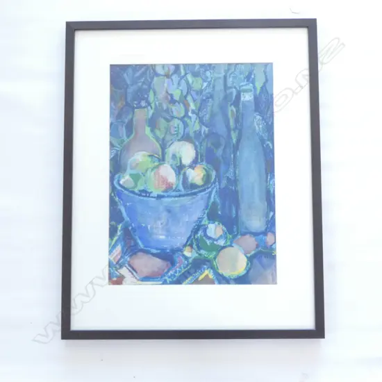 FRAMED STILL LIFE PRINT  BY B. NAIRN  360 X 470MM