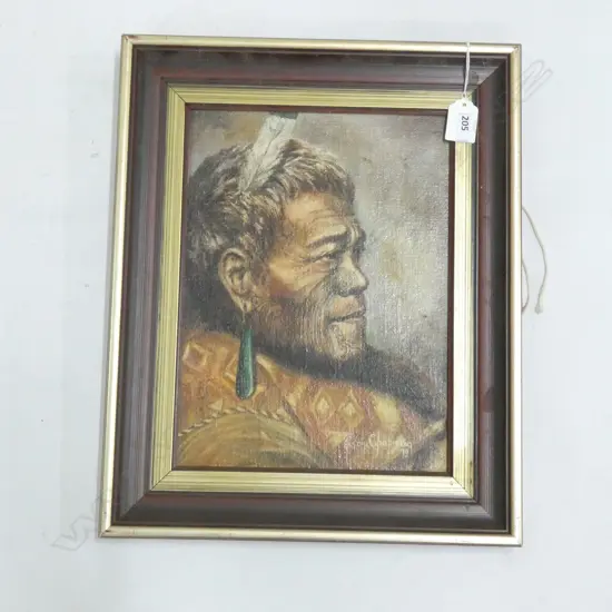 (10311) ALISON CHAPMAN OIL PAINTING WIREMU KEPA