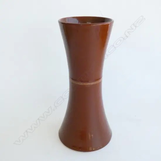 BROWN CERAMIC VASE H.305mm