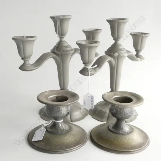 2 PRS CANDLESTICKS h240 mm