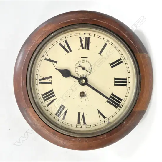 NZ GOVT. ISSUE WALL CLOCK NO KEY 270mm dia