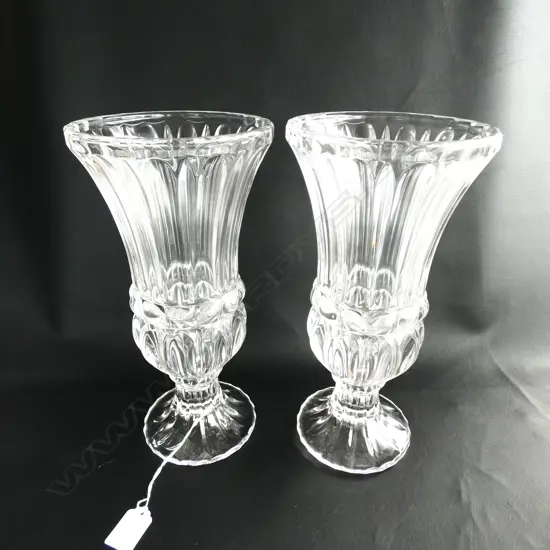 PR PRESSED GLASS VASES H. 290mm