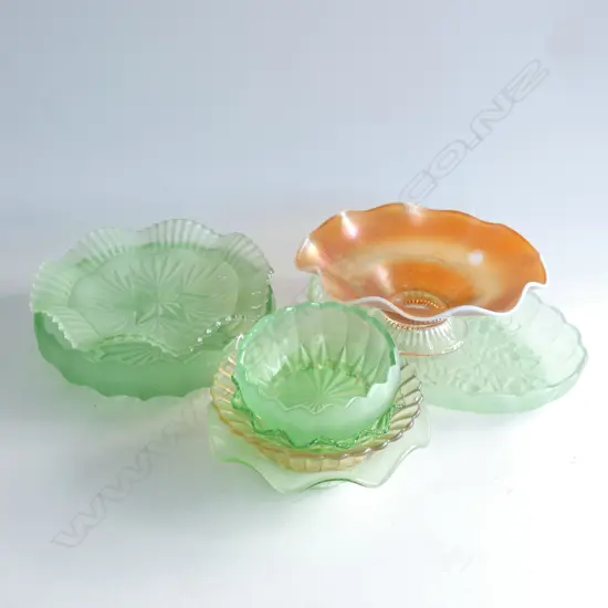 8 PCES ASST. DEPRESSION GLASS 