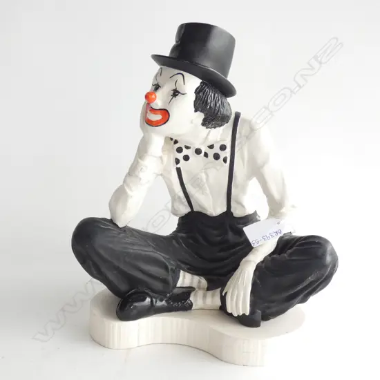 PIERROT CLOWN - BY MARBLE ART NZ H. 290MM