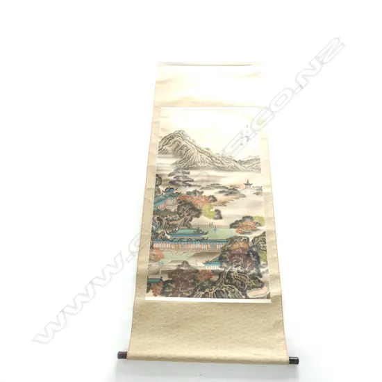 ORIENTAL LANDSCAPE SCROLL 1140x590mm