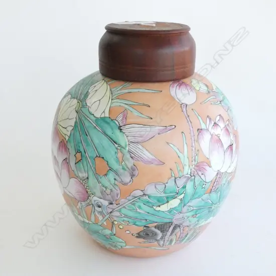 QIANLONG STYLE FAMILLE ROSE GINGER JAR H.300mm