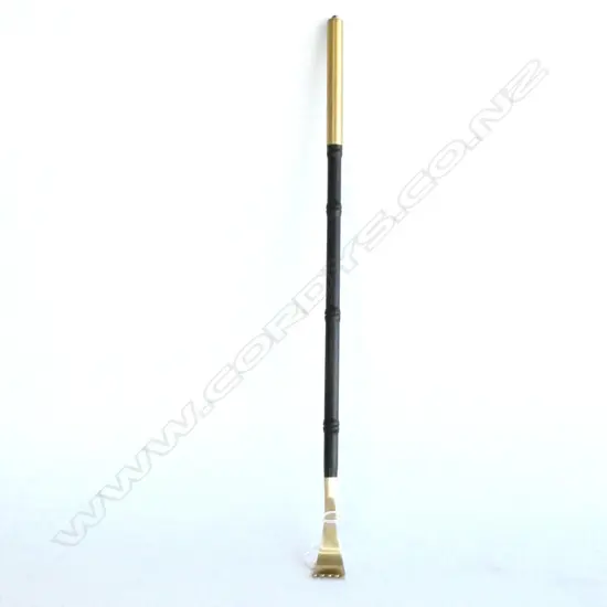 CHINESE ROSEWOOD & BRASS BACK SCRATCHER L.465mm