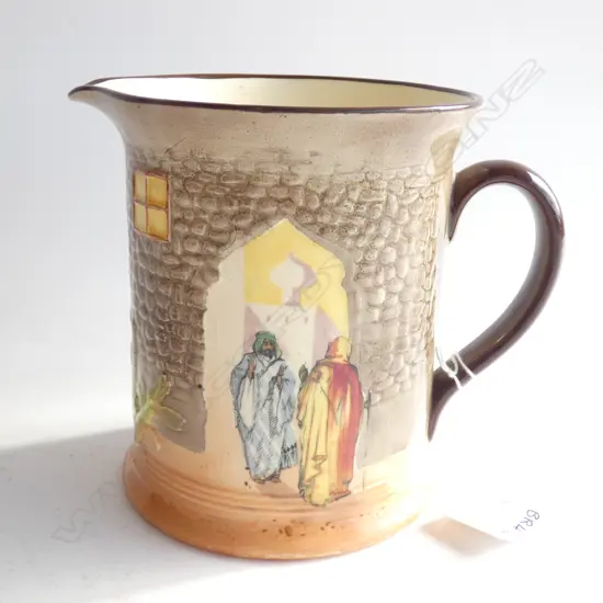 ROYAL DOULTON SERIES WARE JUG - MOORISH GATEWAY OR TUNIS D4745 H. 132MM