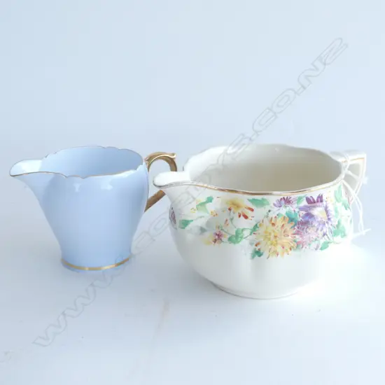 2 JUGS; SHELLEY & ROYAL DOULTON L.170mm