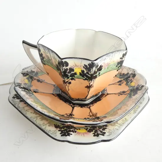 SHELLEY QUEEN ANNE TRIO - TREES & SUNSET AF