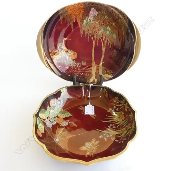 2 'ROUGE ROYALE' CARLTONWARE DISHES