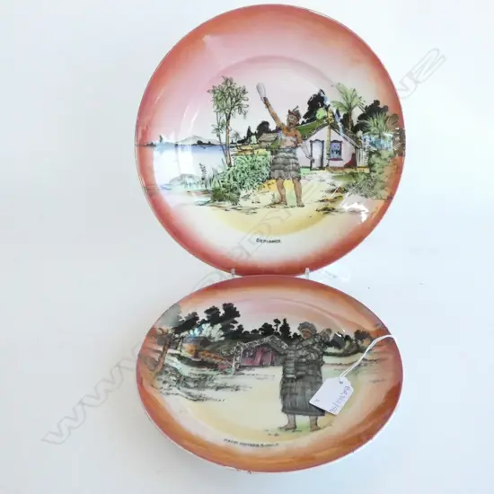 2 GRIMWADES 'MAORI WARE' PLATES...