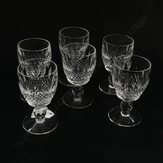 SIX WATERFORD COLLEEN GLASSES H. 150mm