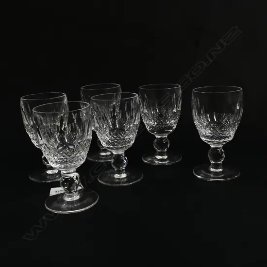SIX WATERFORD COLLEEN PORT GLASSES H.100mm