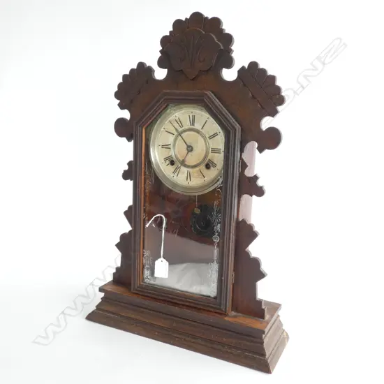 ANSONIA 'GINGERBREAD' 8 DAY CLOCK H.570mm