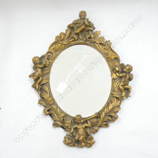 GOLD PAINTED PLASTER FRAME H.435mm