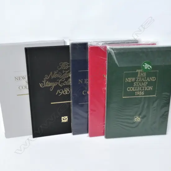 5 'THE NZ STAMP COLLECTION' YEAR BOOKS 1984 - 1988