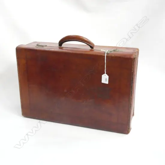 VINTAGE LEATHER SUITCASE W.460mm