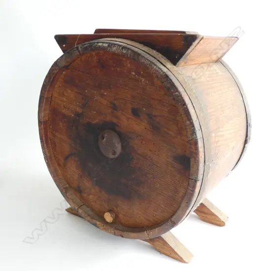OLD WOODEN BUTTER CHURN H.380mm