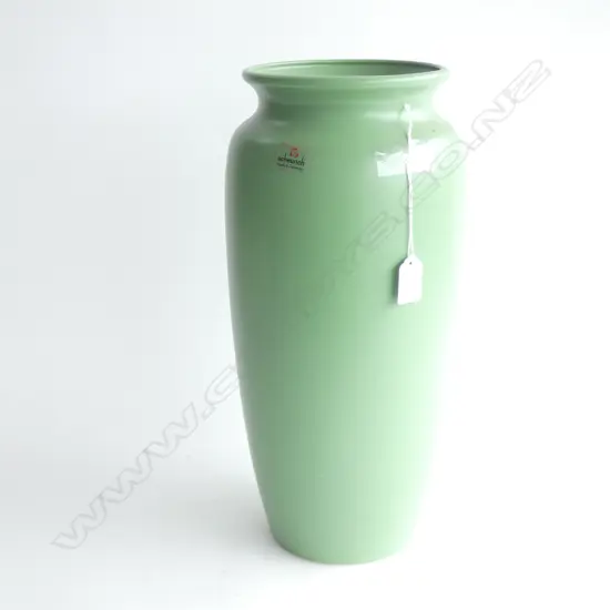 GREEN GERMAN FLOOR VASE 'SCHEURICH' H.410mm