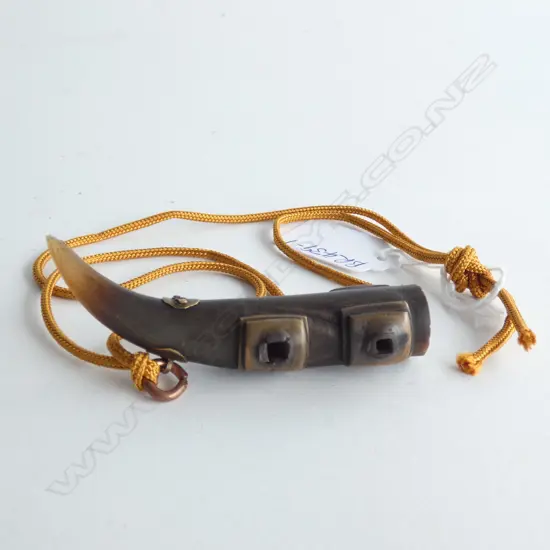 MOUNTED BEAR CLAW L 84MM GILDED COPPER FITTINGS