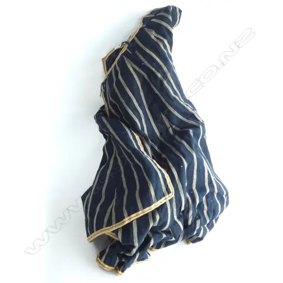 EDO PERIOD ANTIQUE  RAIN CAPE. INDIGO KASURI WEAVE COTTON
