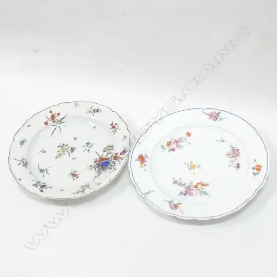2 19thC. PLATES 230mm dia