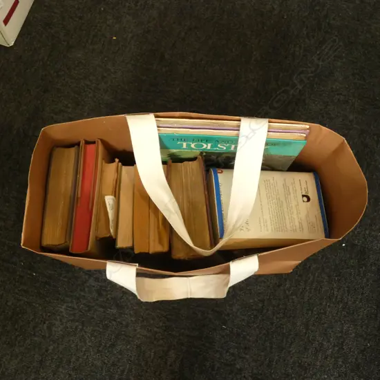 BAG OF BOOKS; ART, POETRY, RELIGIOUS ETC