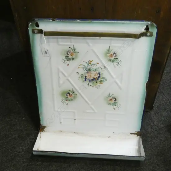 ENAMELLED VICTORIAN KITCHEN SHELF 515x415mm